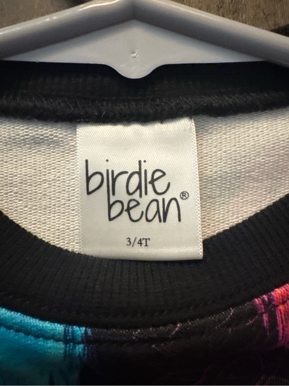 Birdie Bean Neon Ghost Halloween Pullover Crewneck 3/4T NWOT - Picture 2 of 4